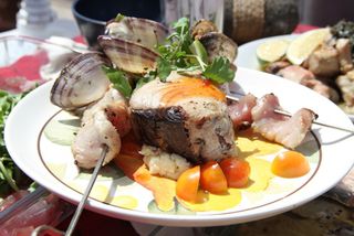 * Chef Robert Oliver sails Samoan va'atele Gaualofa